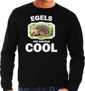 Dieren egels sweater zwart heren - egels are serious cool trui - cadeau sweater egel/ egels liefhebber 2XL