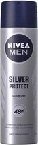 NIVEA MEN Silver Protect Dynamic Power - 6 x 150 ml - Voordeelverpakking - Deodorant Spray