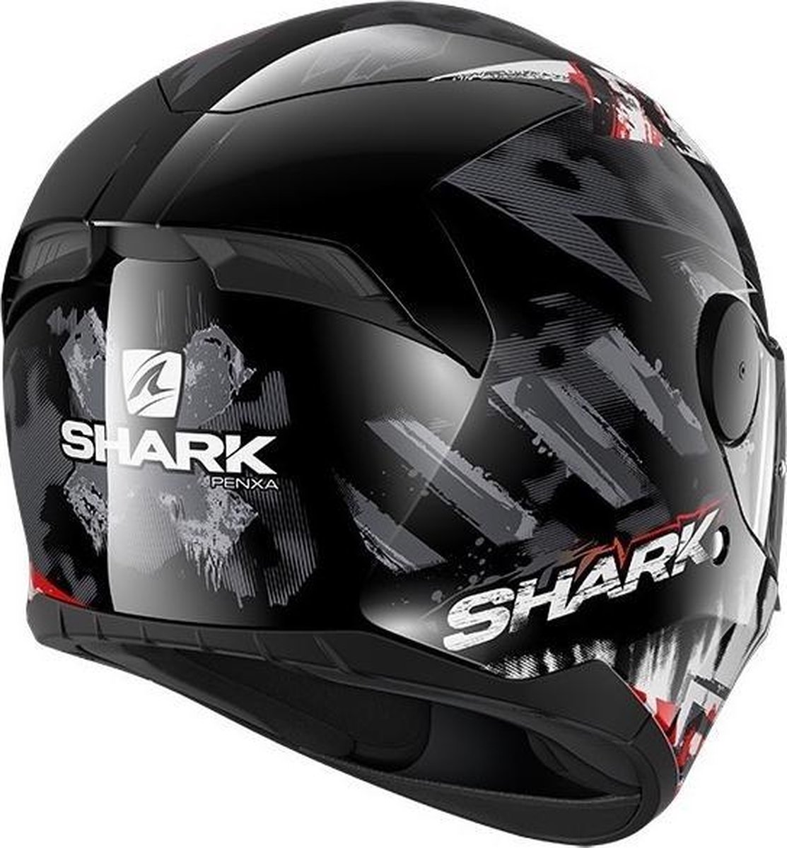 SHARK D-SKWAL 2 PENXA Motorhelm integraalhelm Zwart Rood Antraciet - Maat XS – foto 3