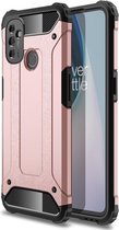 Armor Hybrid Back Cover - OnePlus Nord N100 Hoesje - Rose Gold