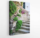 Onlinecanvas - Schilderij - Cinque Terre Italy Art -vertical Vertical - Multicolor - 40 X 30 Cm