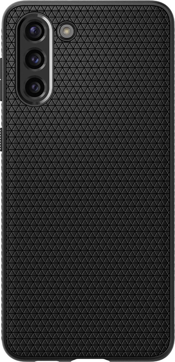 Spigen - Samsung Galaxy S21 Hoesje - Back Case Liquid Air Mat Zwart