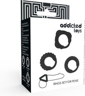 Penisring Cockring Siliconen Vibrators voor Mannen Penis sleeve - Zwart - Addicted Toys®