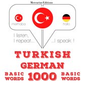Türkçe - Almanca: 1000 temel kelime