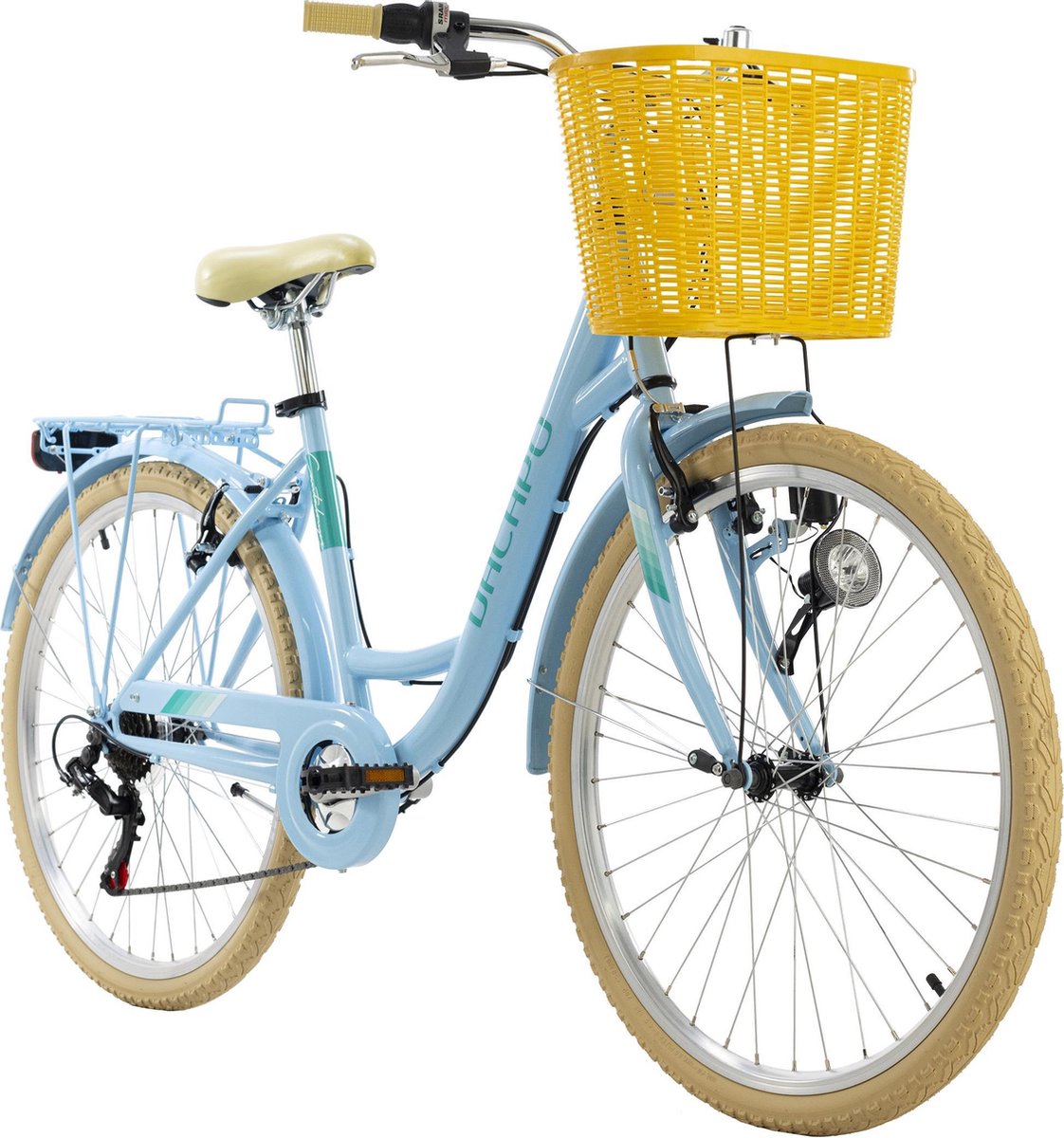 KS Cycling Fiets Stadsfiets 6 versnellingen Cantaloupe 26 inch blauw 48 cm