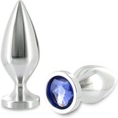 Metalhard anaal plug diamond cristal medium 8.89cm