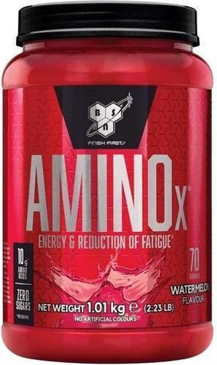 Goedkoopste BSN Amino X – BCAA Poeder – Watermeloen - Aminozuren Compleet - Suikervrij – 70 doseringen (1015 gram
