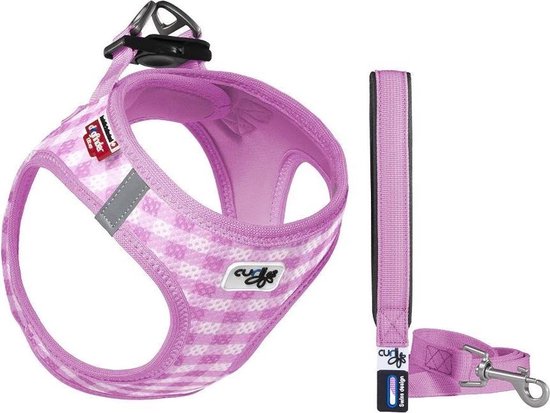 Curli Hondentuigje Harness Caro 40-45 Cm Mesh/nylon Roze