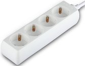 Verlengsnoer - Viron Serino - 3680W - 4 Stopcontacten - 1.5 Meter - Wit | Nederland - BES LED