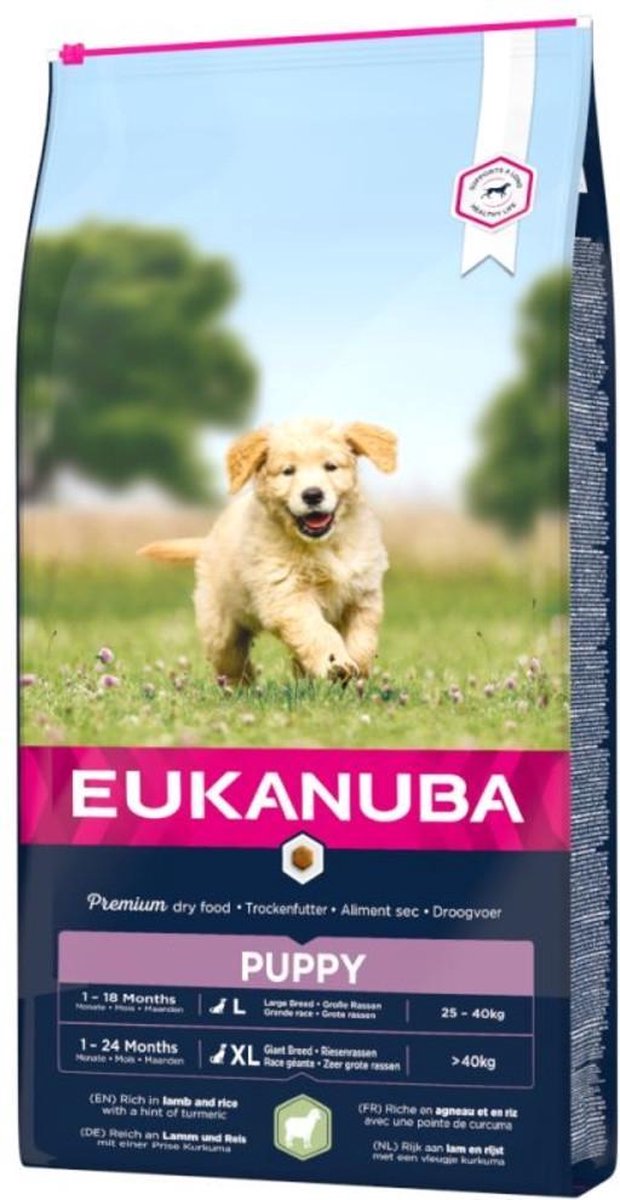 Eukanuba Dog Puppy & Junior All Breeds Lam & Rijst 12kg