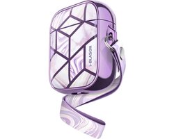 Supcase Cosmo natuursteen hoesje voor AirPods 1 en 2 - paars