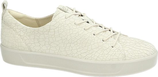 ECCO Soft 8 dames sneaker - Ecru - Maat 42 | bol.com