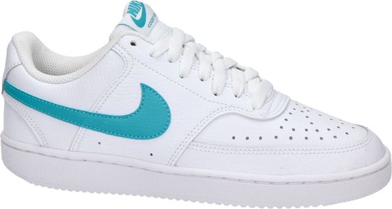 Nike Court vision low dames sneaker - Wit blauw - Maat 36,5 | bol