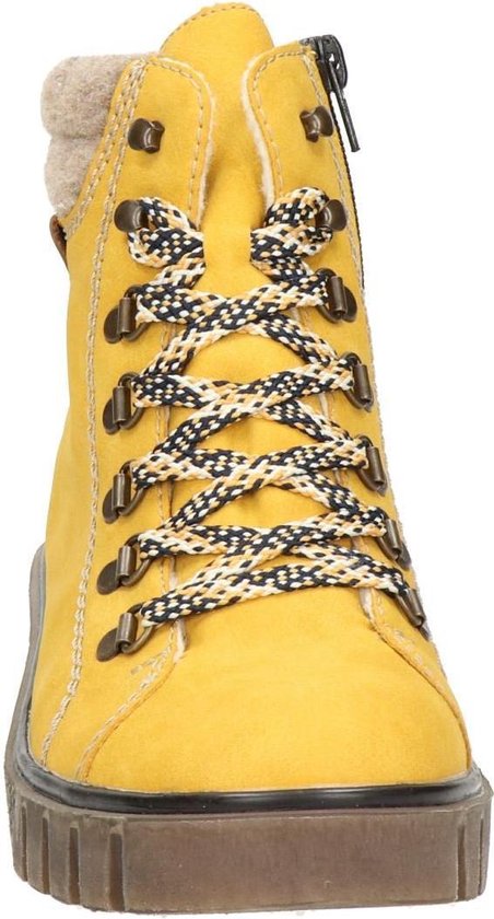 Bol Com Rieker Dames Veterboot Geel Maat 38