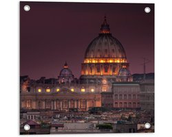 Tuinposter – Villa Borghese - Italie - 50x50cm Foto op Tuinposter  (wanddecoratie voor buiten en binnen)