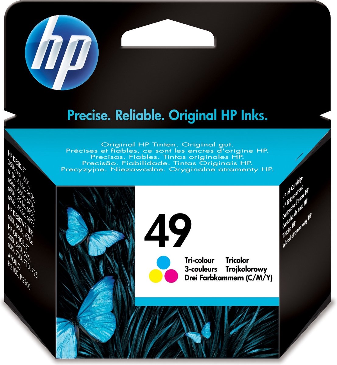 HP 49 - Inktcartridge / Cyaan / Magenta / Geel (51649AE)