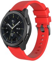 Samsung Gear Sport bandje Samsung Samsung galaxy watch active 1 - 2 / Galaxy Watch 42mm SM-R810 bandje silicone rood small 20mm | Watchbands-shop.nl