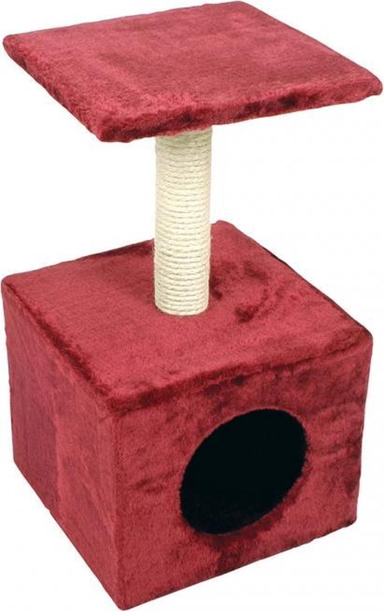 Duvo+ Krabpaal christa Bordeaux 31x31x57cm Duvo+ Krabpaal christa Bordeaux 31x31x57cm