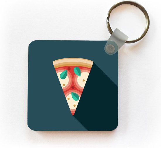 Sleutelhanger - Getekende pizza punt - Plastic | bol.com