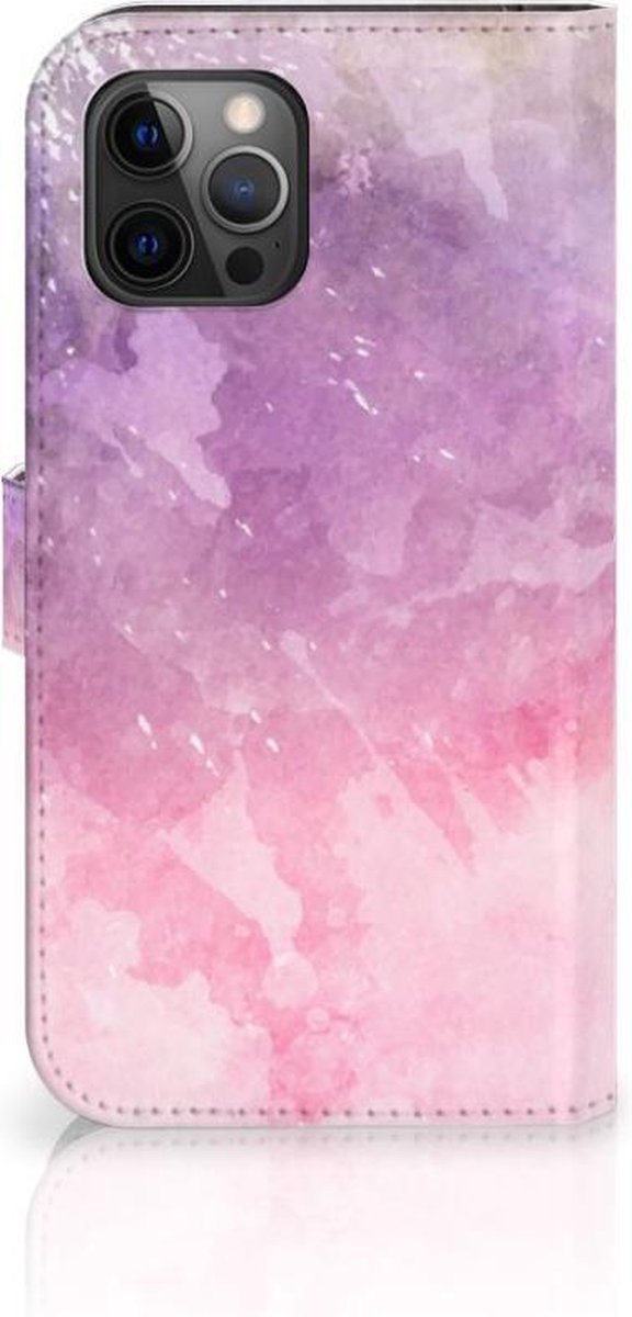 Hoesje Apple iPhone 12 Pro Max Pink Purple Paint