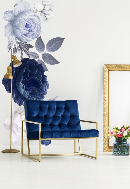Blue Roses Wall Sticker Uniek ontwerp, uitstekende kwaliteit