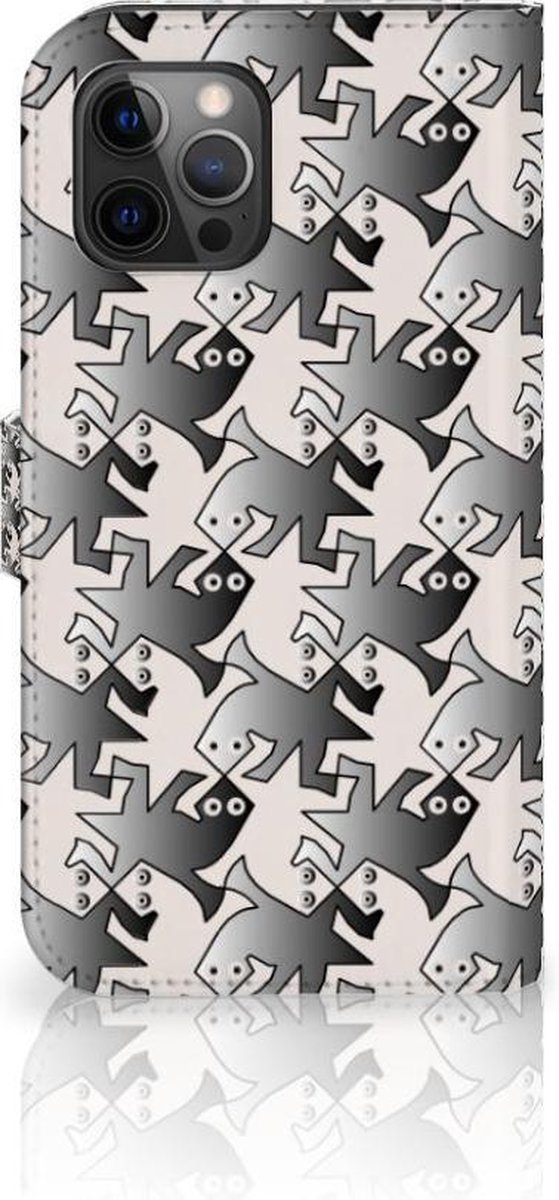 Apple iPhone 12 Pro Max Telefoonhoesje met Pasjes Salamander Grey