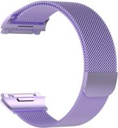 Shop4 - Fitbit Ionic Bandje - Metaal Paars