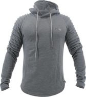 Hoodie Rib Sleeve Grey  XL