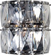 Wandlamp metaal kristal zilver (r-000SP37402)