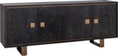 Dressoir 4-deuren bruin/goud hout metaal (r-000SP38292)