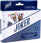 Cartamundi Speelkaarten Joker Rood/blauw - Plastic Pokerkaarten - 4 Corner Index - Duopack