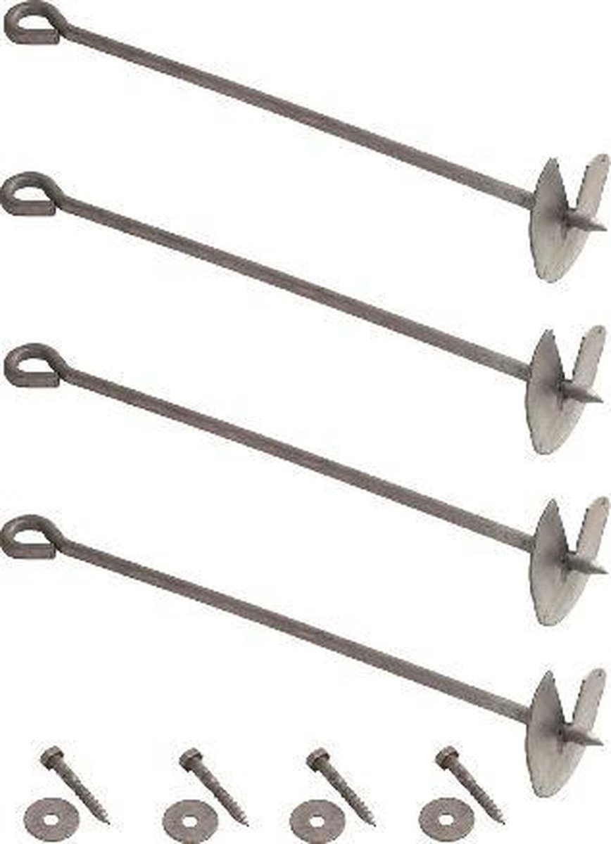 Ancrages au sol pour balançoire (lot de 4) - Super Swing