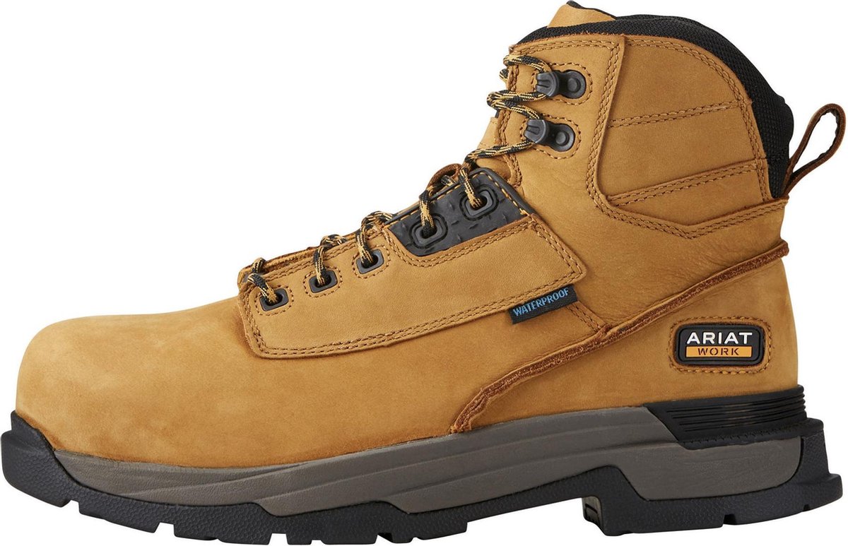 Ariat Heren Lederen Mastergrip 6 H2O Veiligheidslaars Tarwe bol