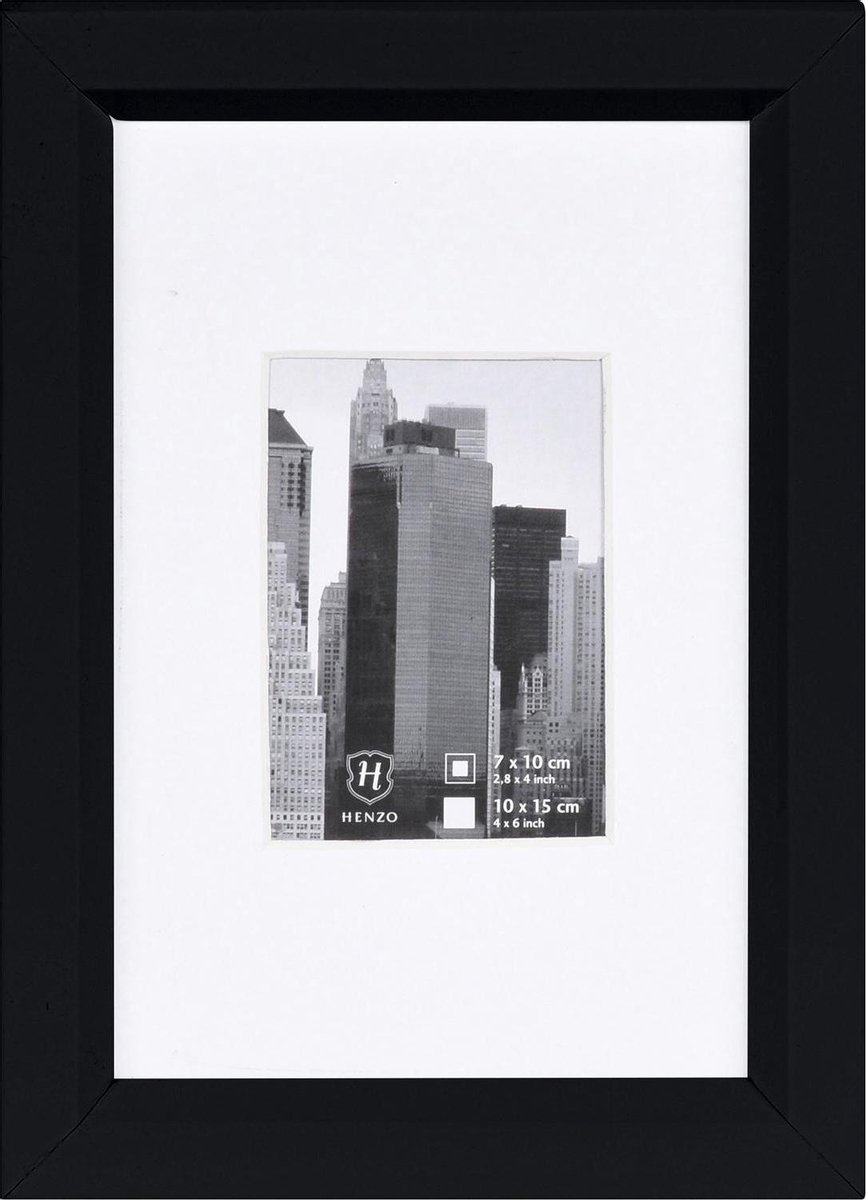 Henzo Fotolijst - Henzo - Metallica - Fotomaat 10x15 cm - Zwart