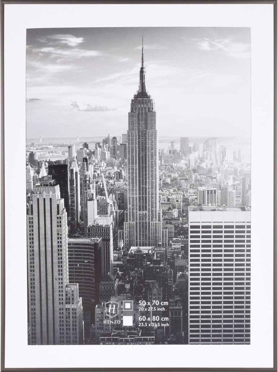 Henzo Fotolijst - Henzo - Manhattan - Fotomaat 60x80 cm - Donkergrijs