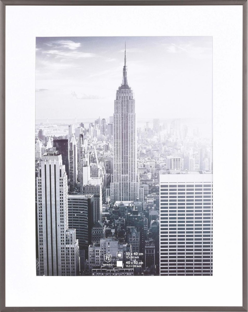 Henzo Fotolijst - Henzo - Manhattan - Fotomaat 40x50 cm - Donkergrijs
