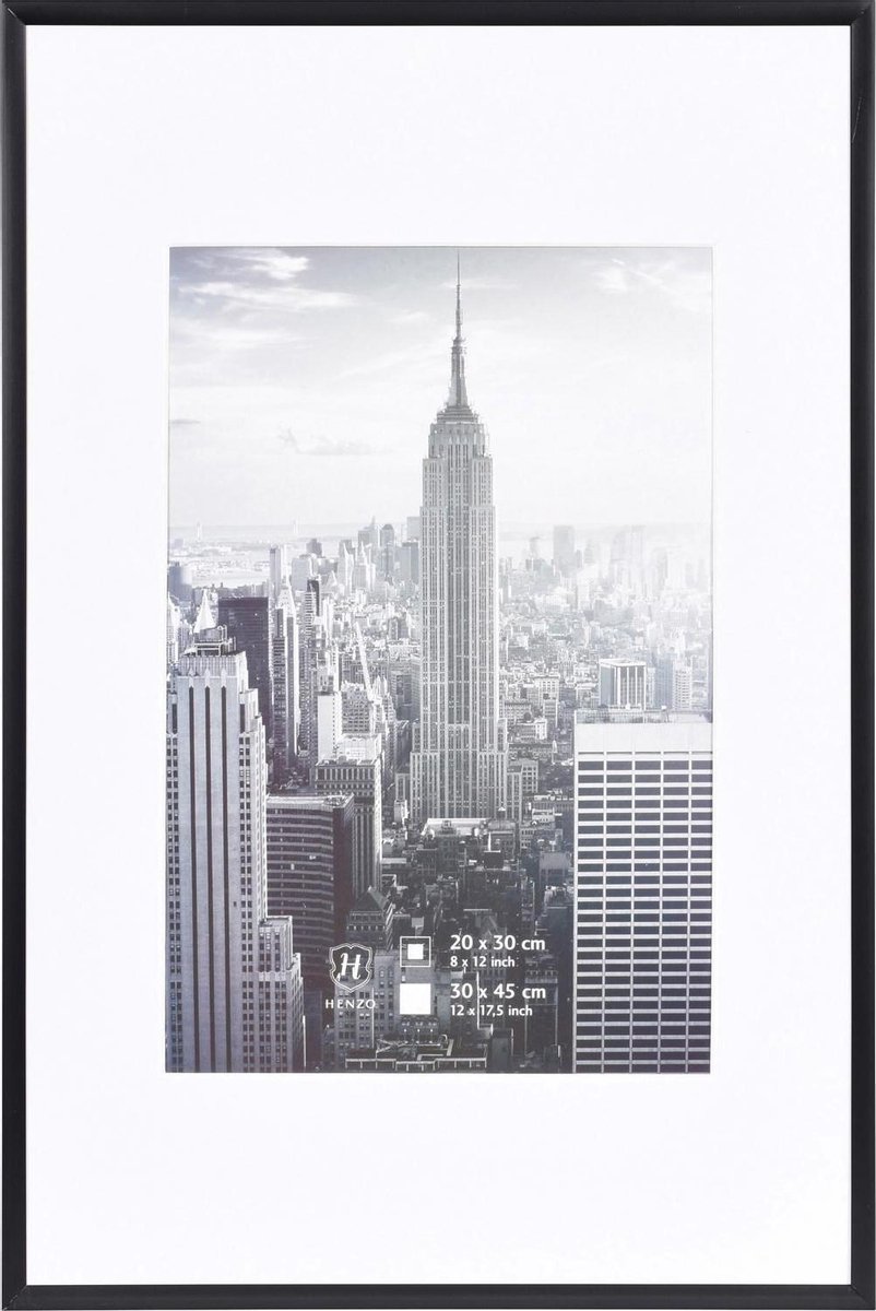 Henzo Fotolijst - Henzo - Manhattan - Fotomaat 30x45 cm - Zwart