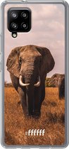 6F hoesje - geschikt voor Samsung Galaxy A42 -  Transparant TPU Case - Elephants #ffffff