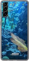 6F hoesje - geschikt voor Samsung Galaxy S21 Plus -  Transparant TPU Case - Coral Reef #ffffff