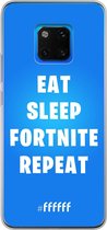 6F hoesje - geschikt voor Huawei Mate 20 Pro -  Transparant TPU Case - Fortnite - Eat Sleep Fortnite Repeat #ffffff