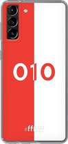 6F hoesje - geschikt voor Samsung Galaxy S21 -  Transparant TPU Case - Feyenoord - 010 #ffffff
