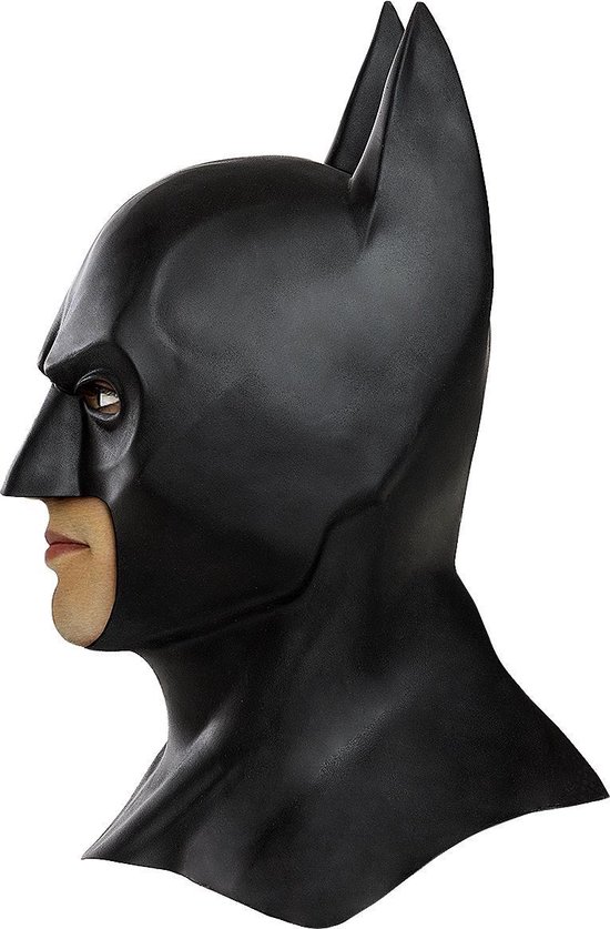 FUNIDELIA Latex Batman Masker voor mannen - The Dark Knight - Zwart - Funidelia