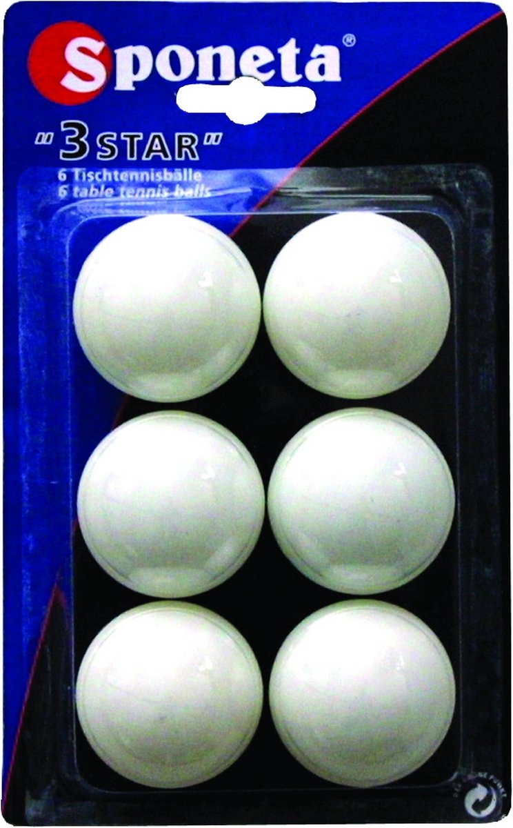 Sponeta Tafeltennisballen 3 ster