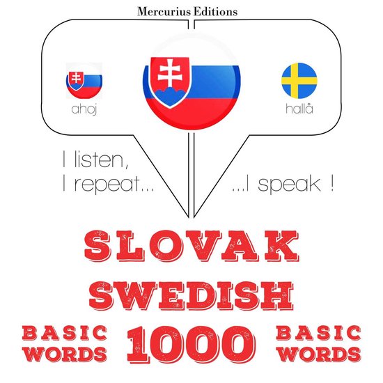 Slovenský - Švédske: 1000 základných slov - cover