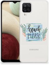 Smartphone hoesje Samsung Galaxy A12 TPU Case Transparant Boho Beach