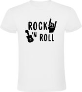 Rock n Roll Heren t-shirt | muziek | rock and roll | rockabilly | united states | music | Wit
