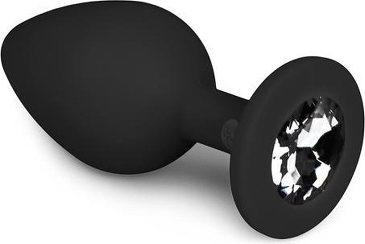 Easytoys Anal Collection - Diamond Plug Medium - Zwart - Dildo - Vibrator - Penis - Penispomp - Extender - Buttplug - Sexy - Tril ei - Erotische - Man - Vrouw - Penis - Heren - Dames