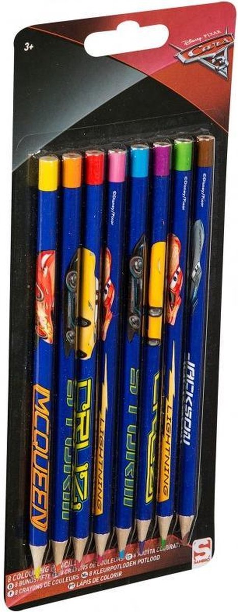 Cars 3 Kleurpotloden 8 Stuks