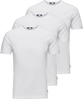 Only & Sons T-shirt Onsbasic Life Slim O-neck 3 Pack 22020502 White Mannen Maat - M