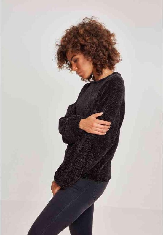 Urban Classics Sweater/trui -2XL- Oversize Chenille Zwart | bol.com